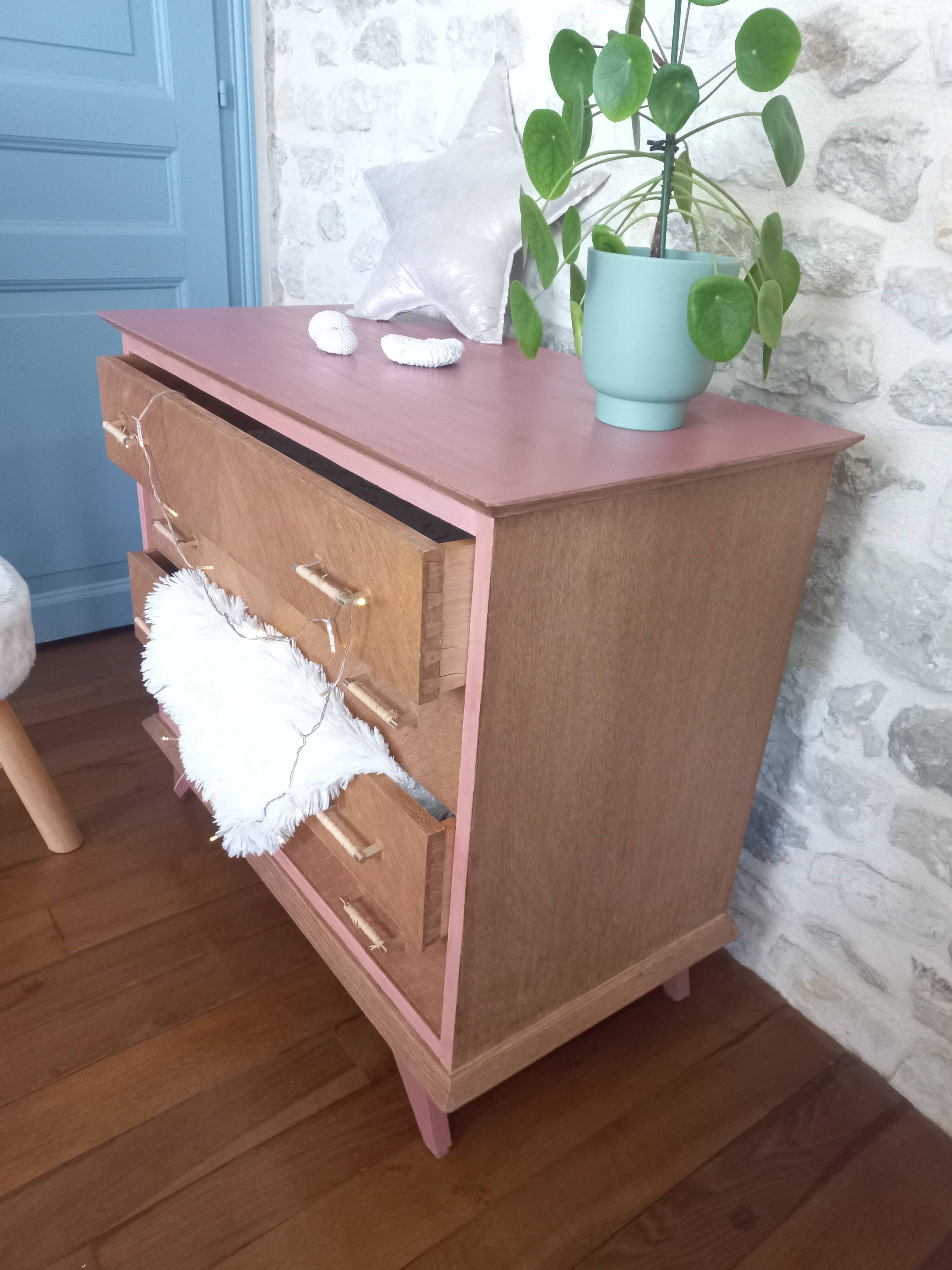 Commode à tiroirs vintage années 70'
