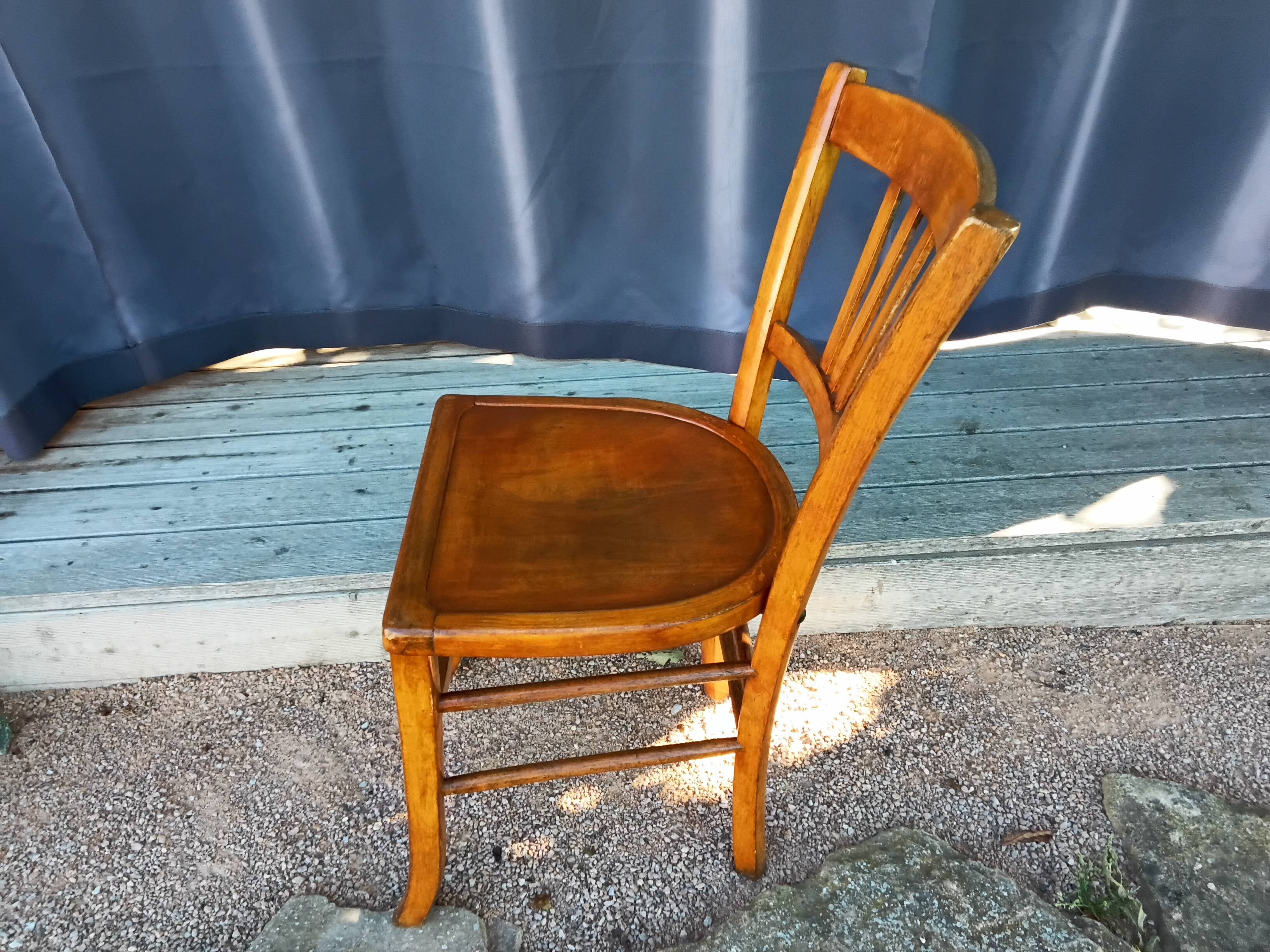 Duo of bistro chairs