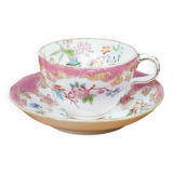 Porcelain Cup & Saucer, Palais Royal Lahoche in Paris, 19th Century Chinese Decor