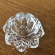 3 cut glass candle holders