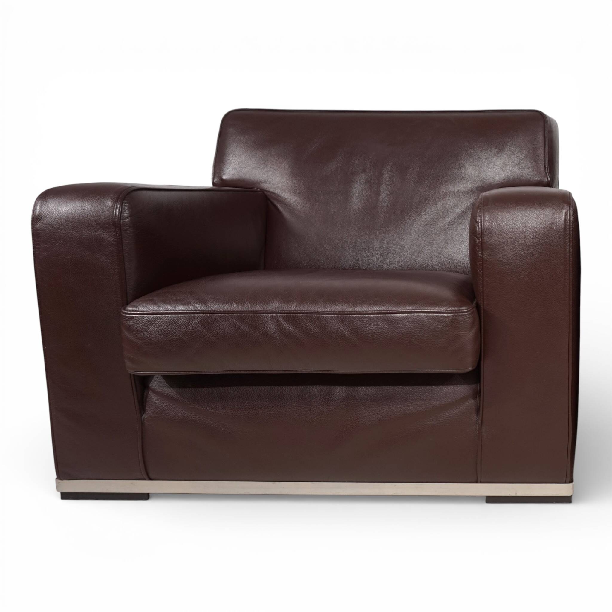 B&B Italia Maxalto Apta Imprimatur leather armchair by Antonio Citterio