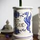 Pair of 2 apothecary jars / pharmacy - saint clement faience
