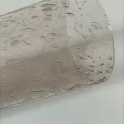Bubble glass vase signed Biot – Pink beige
