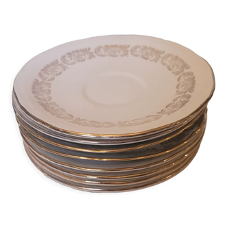 8 Vintage porcelain cute plates.