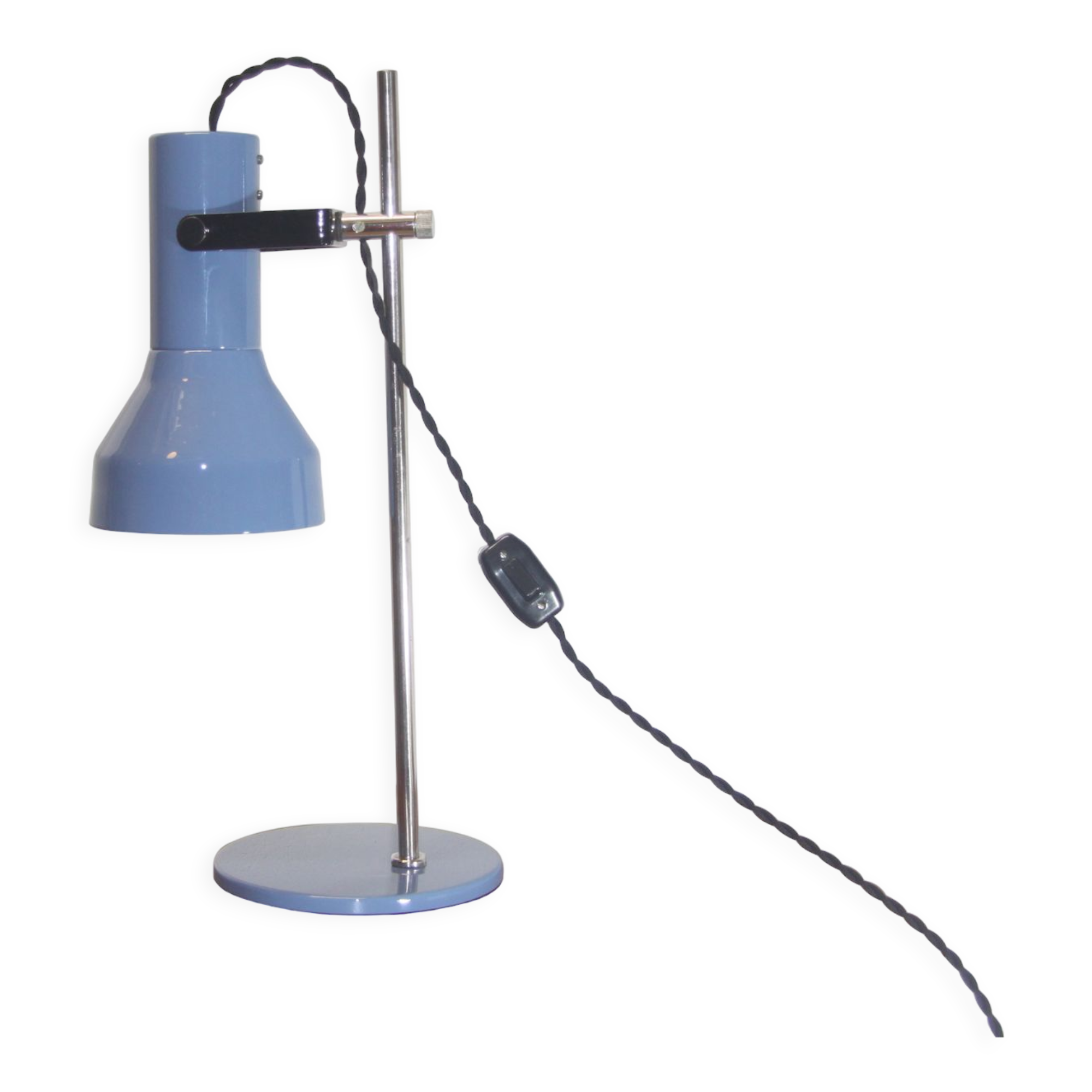 Blue table lamp, 70's