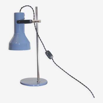 Lampe de table bleue, années 70