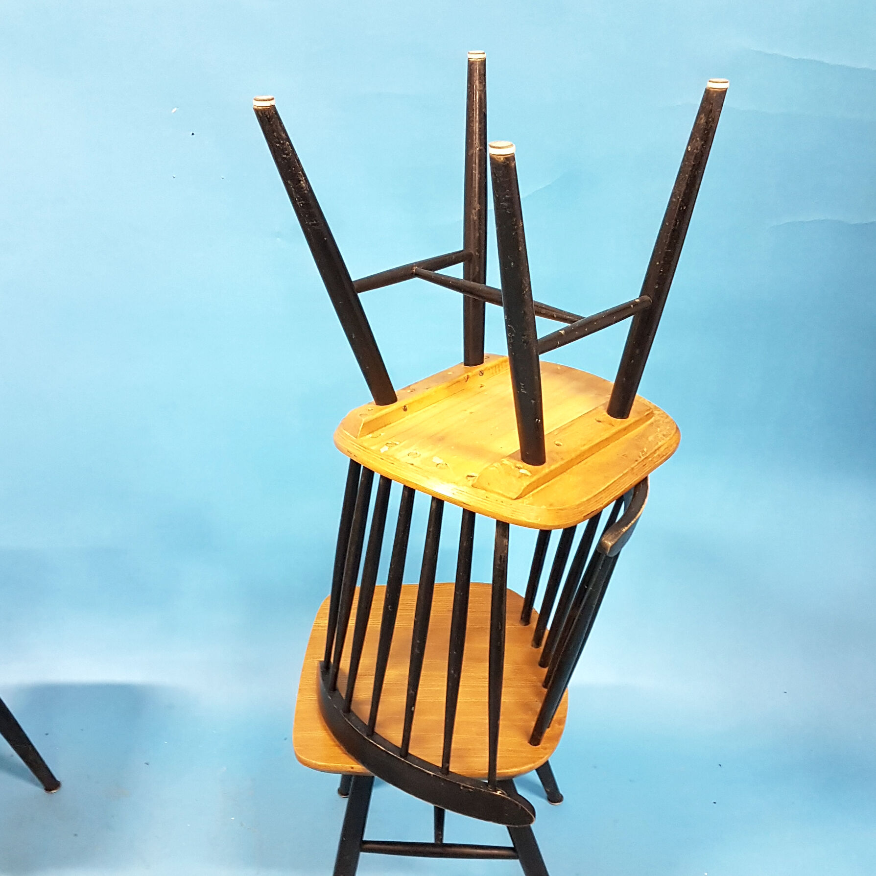 Lot de 4 chaises années 1960