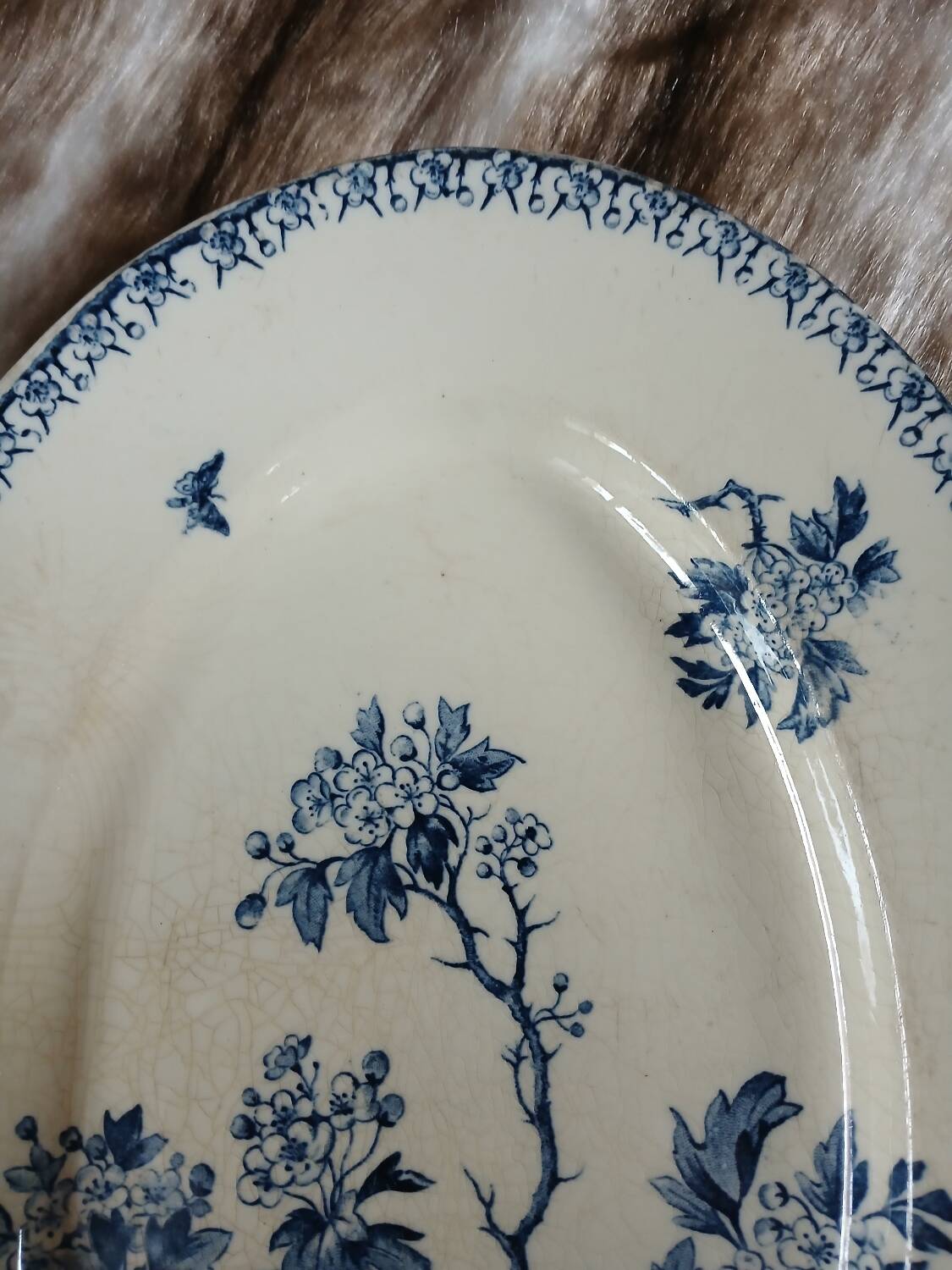 Old ironstone plate