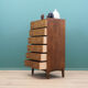 Walnut chest of drawers, Danish design, 60s, made in Denmark