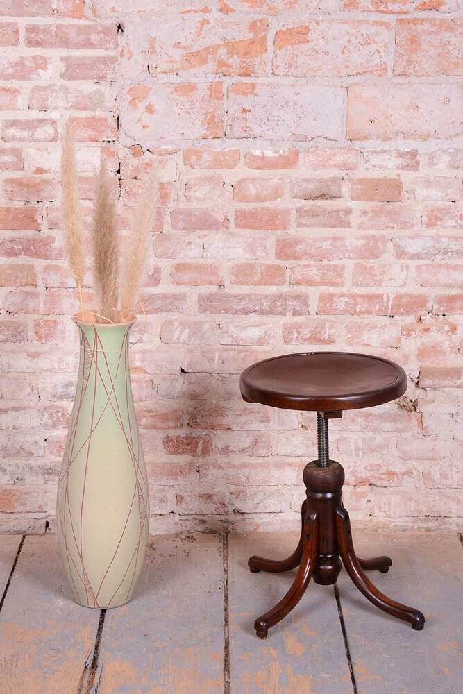 Art Deco Piano Swivel Stool in Beech from Thonet, Czech, 1930s
