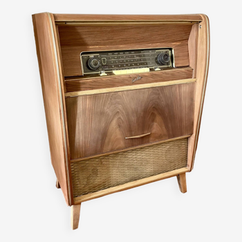 Meuble radio lecteur vinyles