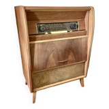 Meuble radio lecteur vinyles