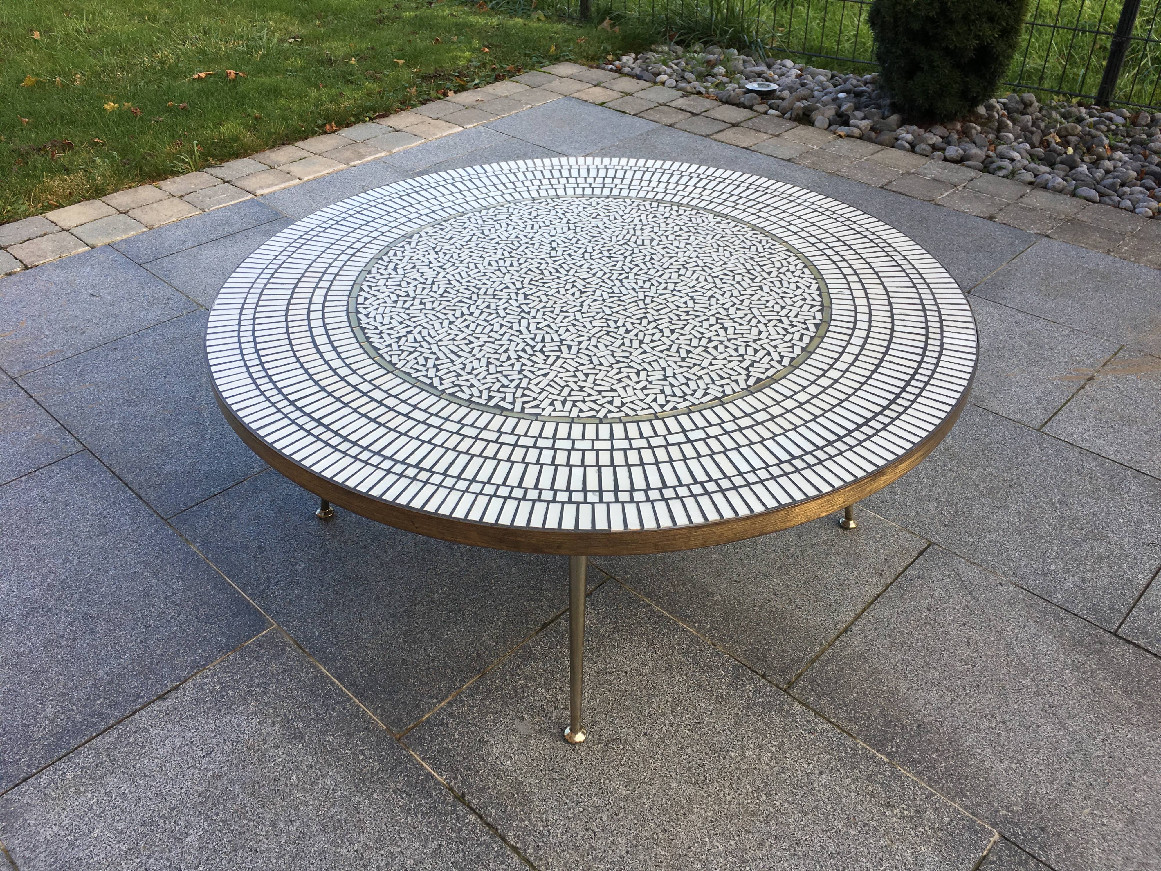 Berthold Muller mosaic coffee table, 1950s