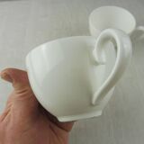 Lot of 2 cups, white Anmut décor, by Villeroy - Boch V-B