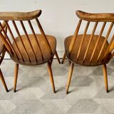 Set de 4 chaises de salle à manger en bois par Ercol
