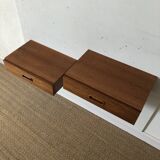 Pair of wall bedside tables