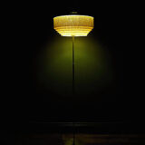Vintage model G - 110 silk fringe floor lamp by Hans-Agne Jakobsson brass
