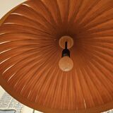 Large vintage hanging lamp veneer wood Hans Agne Jacobsson