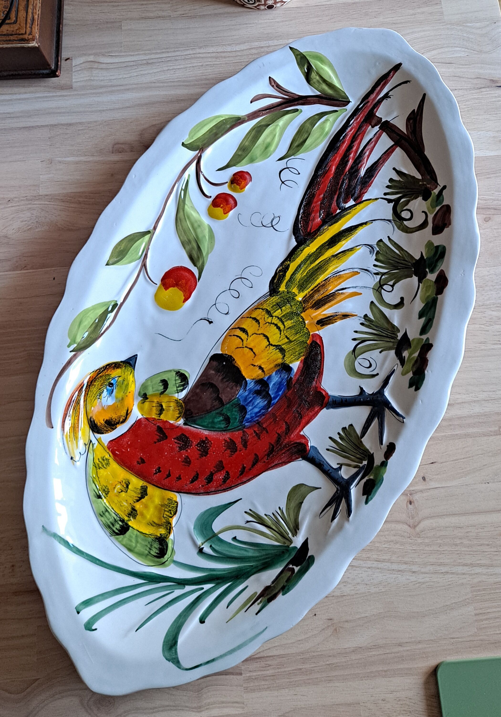 Large Italian oval dish