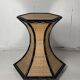 Table d'appoint en rotin et bambou de style Régence en palmier côtier, France, années 1970