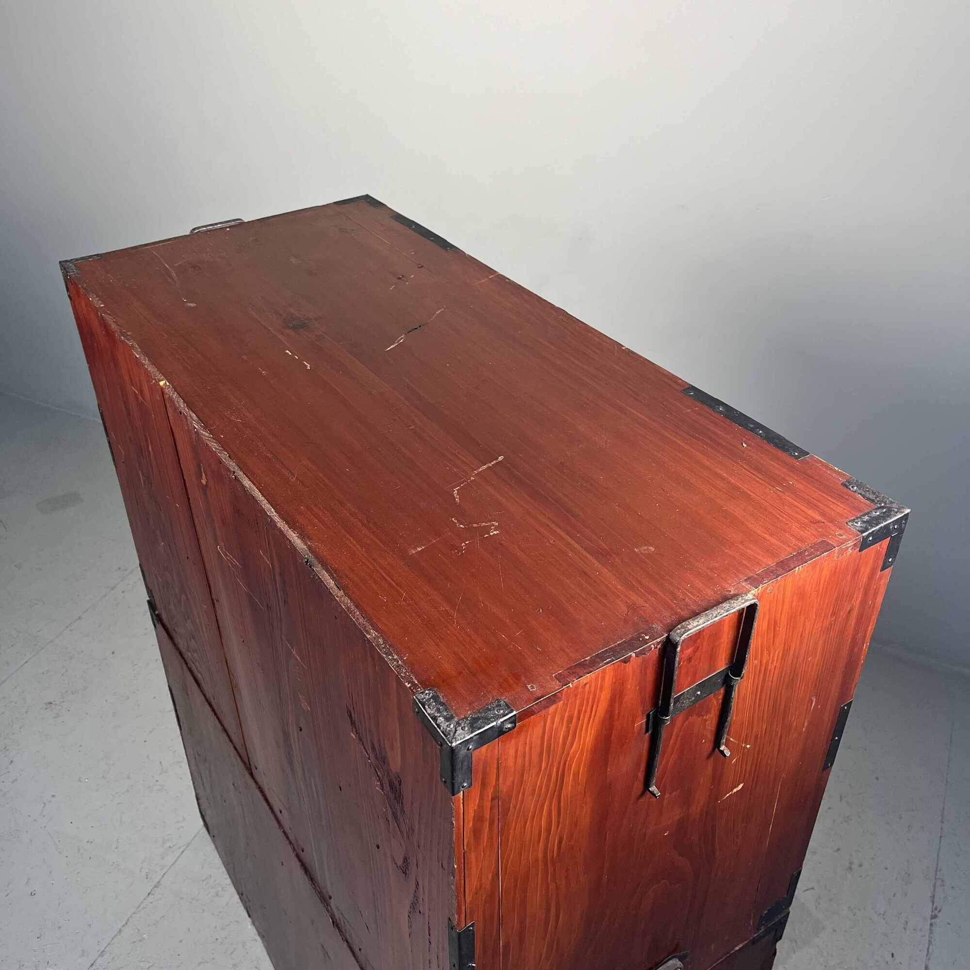 Antique Japanese Isho-Dansu storage cabinet Taisho (1910)