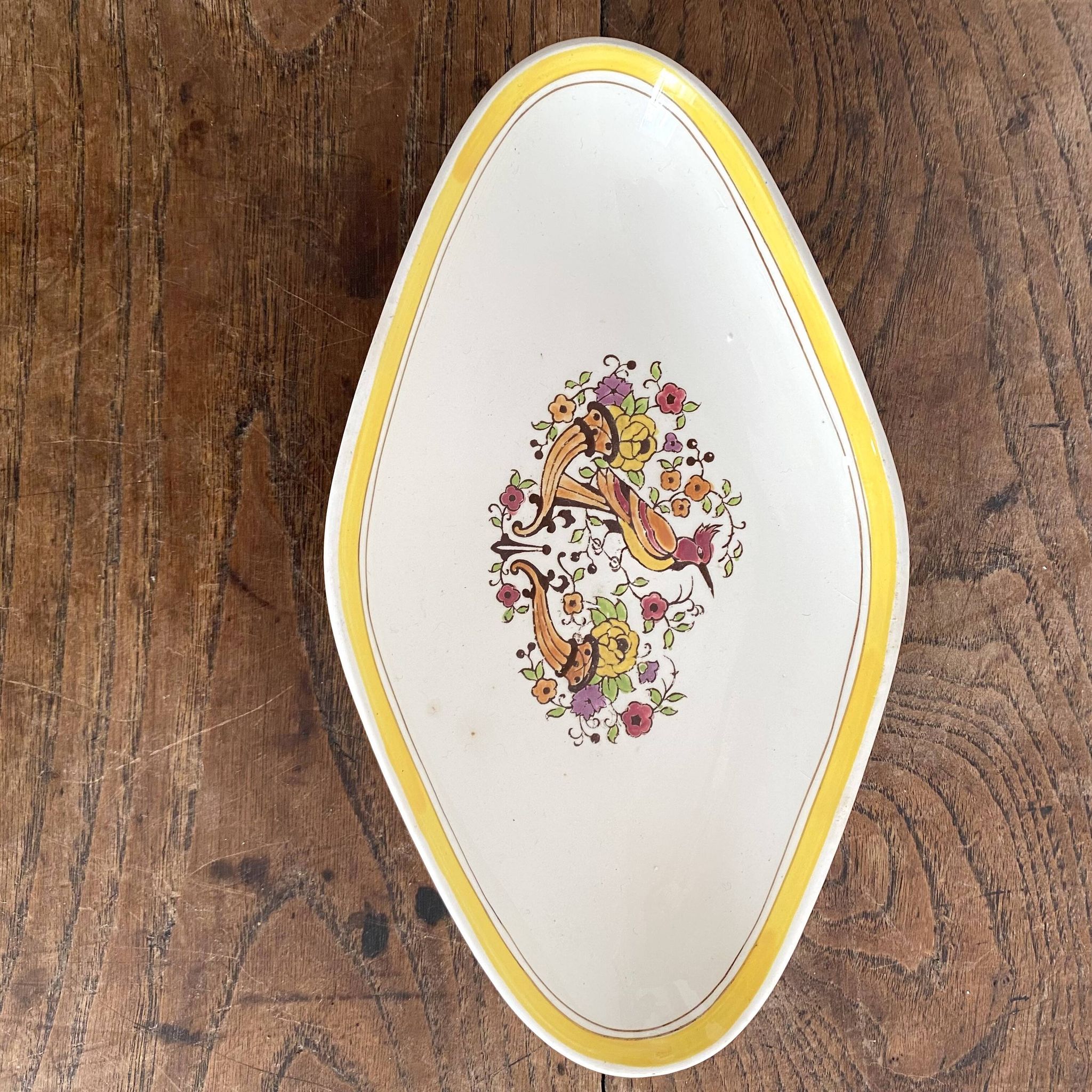 Antique Boch La Louvière Belgium dish