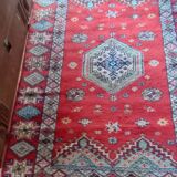 Tapis oriental de Rabbat Maroc, vintage des années 1970. Travail artisanal