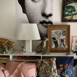 Painting jungle leopard acrylic old frame