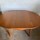 Scandinavian extendable table in teak