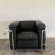 Le Corbusier LC2 armchair in black leather