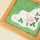 Earthenware tile trivet - contemporary hand-painted floral decor