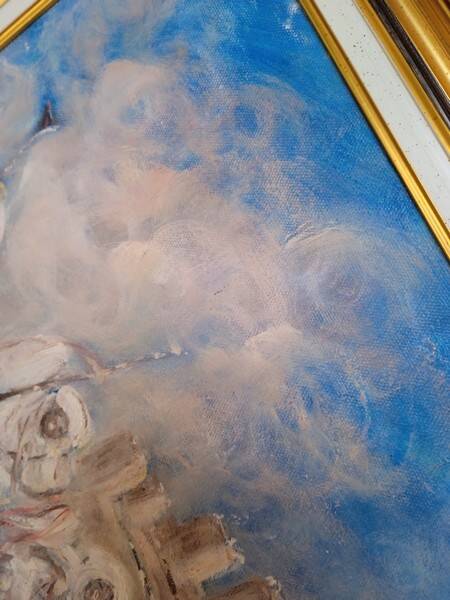 Roger Vivés painting fantasia oil on canvas