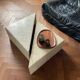 Ligne Roset vintage travertine nesting coffee tables