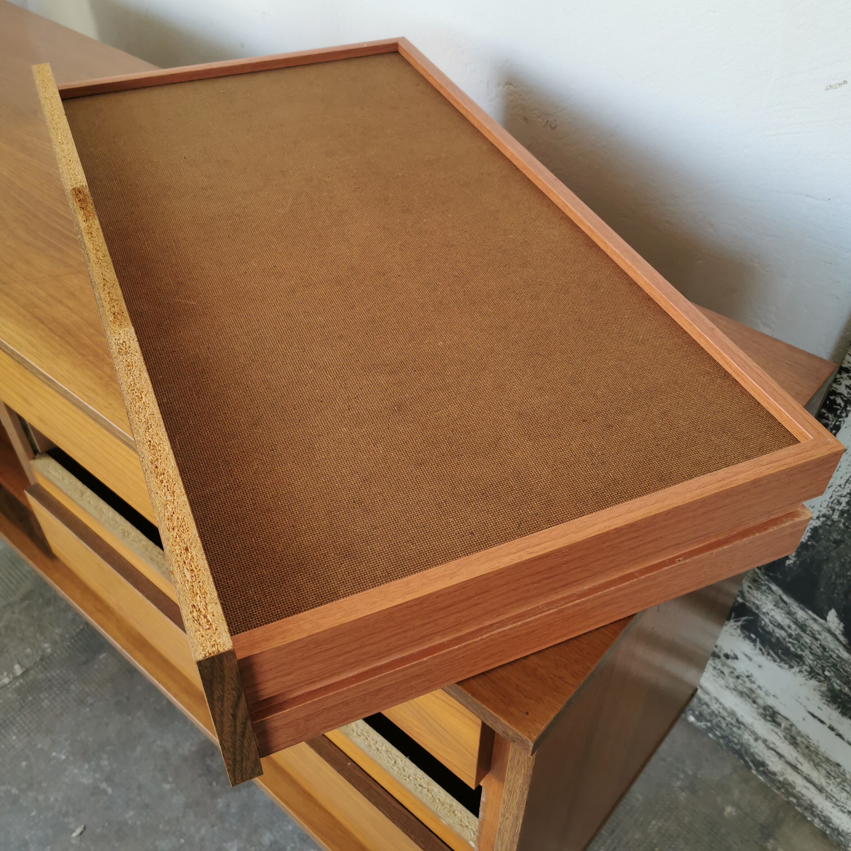 Vintage enfilade, walnut veneer 1970