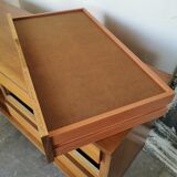 Vintage enfilade, walnut veneer 1970