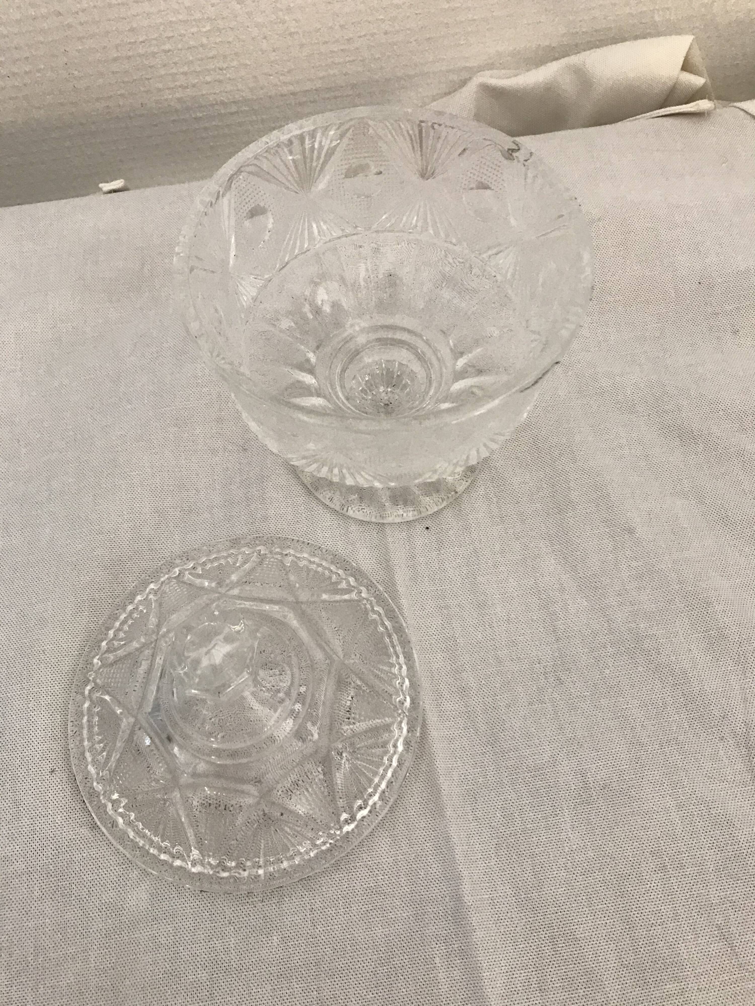 Chiseled glass candy