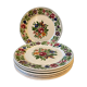 Set of 7 plates in Sarreguemines earthenware, Rusticana model