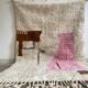 Tapis berbère artisanal en laine pure fait main