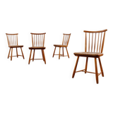 Vintage 4er Set Stühle Lambrecht WKS Mid Century 50er 60er