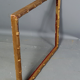 Old frame way bamboo gilded wood gold leaf 45x38 foliage 43x36 cm SB2