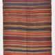 5x7 Rug For Living Room, Handwoven Vintage Kilim Rug, 140x214Cm