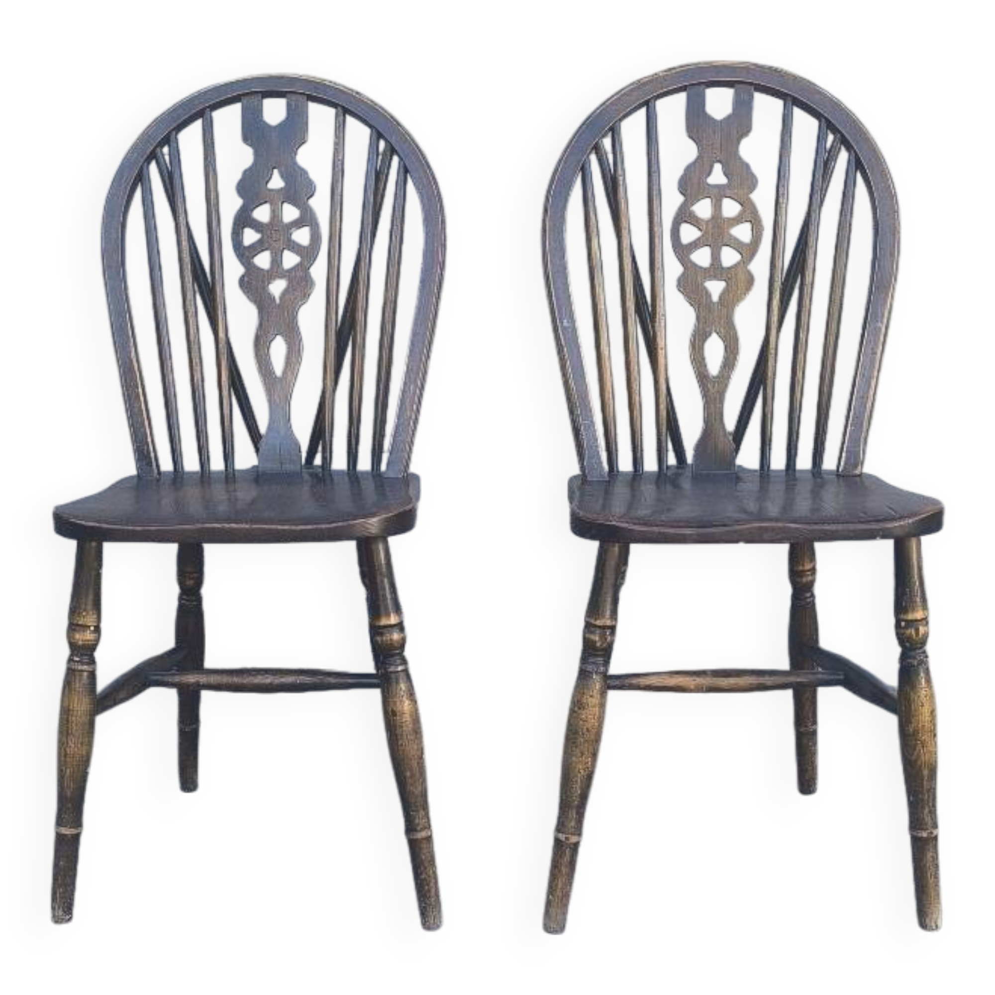 Pair of Ercol Windsor chairs 1890