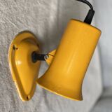 LITA wall lamp, adjustable, vintage 1960s, yellow lacquered metal spotlight