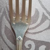 Art nouveau housewife, 48 pieces, 24 guests, foliage model, silver metal