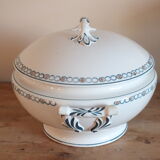 Old tureen Longwy service Spring Border