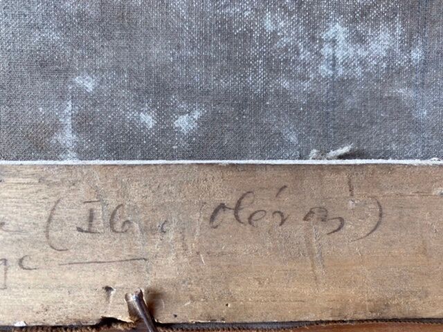 Ancient painting, Marine , signed and dated 1935