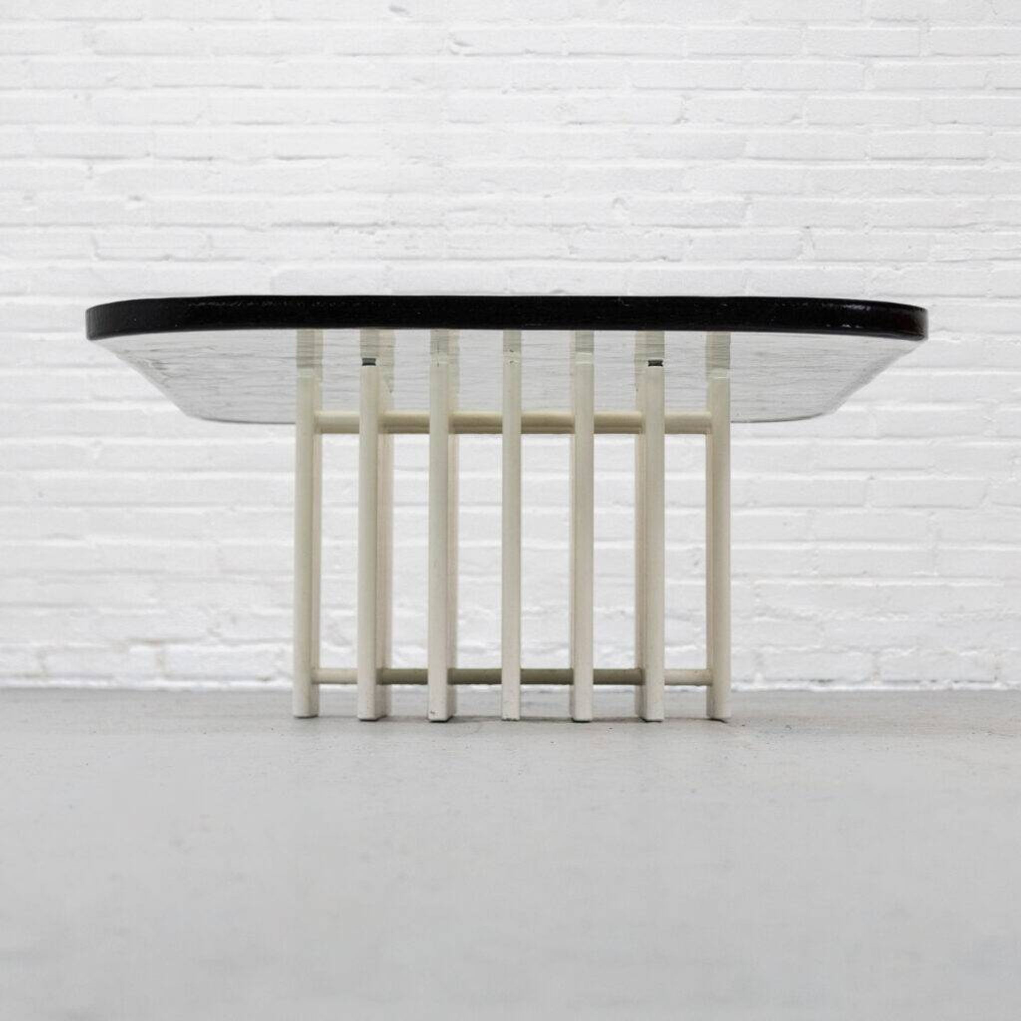 Heinz Lilienthal glass coffee table 1970s