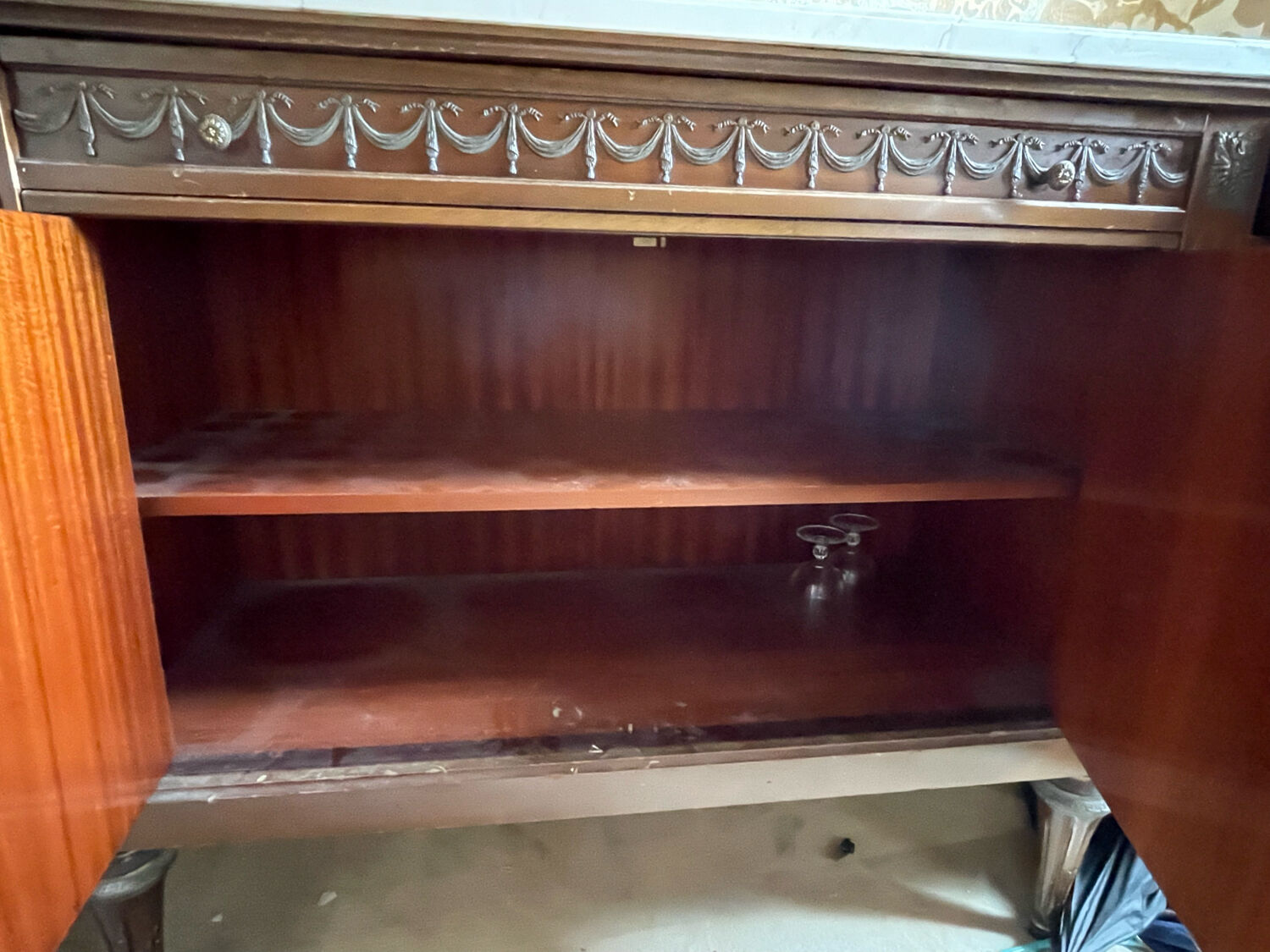 Sideboard with marble top