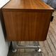 Sideboard in teak feet chrome sliding doors by Voko in 1960