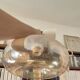 Suspension transparente beige